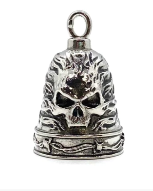 Stainless Steel Good Luck Motorcycle Bell - Protection Charm For Bikes & Trucks