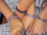 Heavy Metal Jewelry Ladies Motorcycle Bike Chain Stainless Steel Bracelet Chrome & Red SB1101