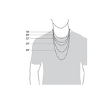 7mm Byzantine Link TT Chain<BR>Black & Silver Men's Necklace Stainless Steel<BR>CH25