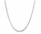 4mm Box Link Chain Unisex Necklace Stainless Steel <BR>CH12