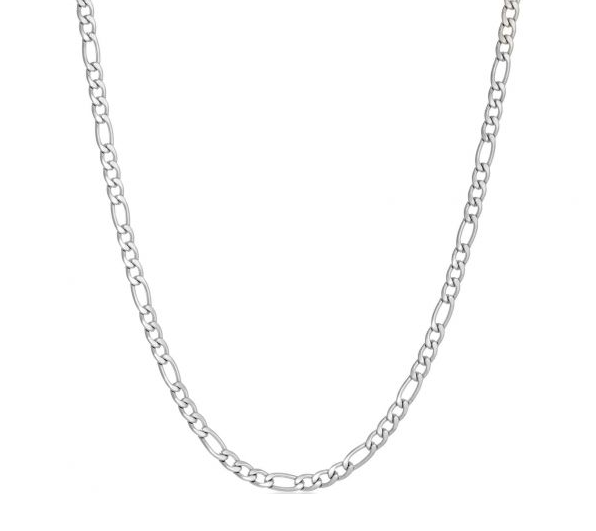 4mm Figaro Men's or Ladies Necklace / Chain Stainless Steel CH13