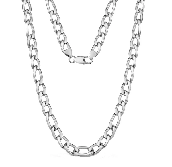 11mm Figaro Men's or Ladies Necklace / Chain Stainless Steel CH16