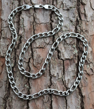 8mm Figaro Link Chain Men's or Ladies Necklace Stainless Steel CH15
