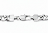 Large Iron Cross Pendant & 11mm Figaro Link Chain Men's Necklace Stainless Steel SP115-F
