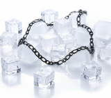 Black 6mm Figaro Chain Necklace Stainless Steel Unisex CH17