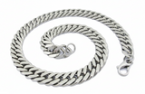 Wide 15mm Wide Stainless Steel Curb Link Men's Necklace 24 Inches CH24