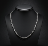 6mm Medium Oval Link Chain Unisex Necklace Stainless Steel CH29