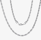 2mm Rope Chain Unisex Necklace Stainless Steel<BR>CH2
