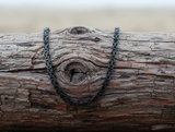 6mm Black Byzantine Chain Stainless Steel Unisex Necklace CH38