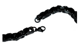 5mm Black Byzantine Link Bracelet Unisex Stainless Steel<br>SB214