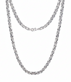 4mm Byzantine Chain Stainless Steel Necklace CH39
