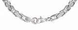 4mm Byzantine Link Chain Unisex Necklace Stainless Steel<BR>CH39
