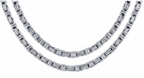 5mm Byzantine Link Chain Unisex Necklace Stainless Steel<BR>CH40