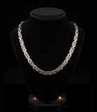 8mm Byzantine Chain Necklace Stainless Steel CH43