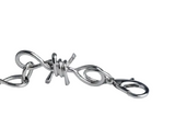 11mm Medium Barbed Wire Link Chain Unisex Necklace Stainless Steel<BR>CH47