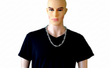 Large 16mm Barbed Wire Link Chain Necklace Stainless Steel CH48