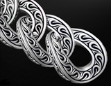 12mm Tattoo Curb Link Chain Stainless Steel CH49