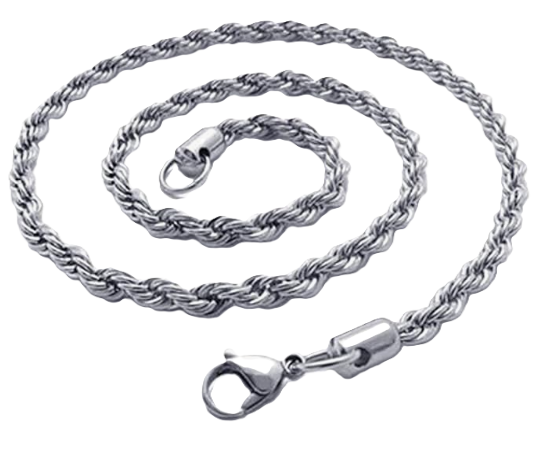 Solid 7mm Rope Chain / Necklace Stainless Steel CH7