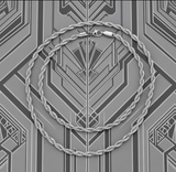 4mm Rope Chain Unisex Necklace Stainless Steel<BR>CH4