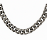 Tattoo Curb Link Chain Necklace – 17mm Stainless Steel CH50