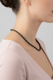 4mm Black Rope Chain Unisex Necklace Stainless Steel <BR>CH8