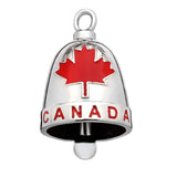 Large "CANADA" Motorcycle Ride Bell® Red & White Stainless Steel RB11L