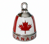 "CANADA" Motorcycle Ride Bell® Red & White Stainless Steel RB11