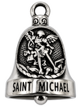 "SAINT MICHAEL" Ride Bell® "Protect Us" Religious Biker Bell Stainless Steel RB14