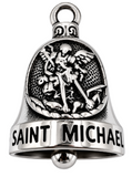 "SAINT MICHAEL" Ride Bell® "Protect Us" Religious Biker Bell Stainless Steel RB14