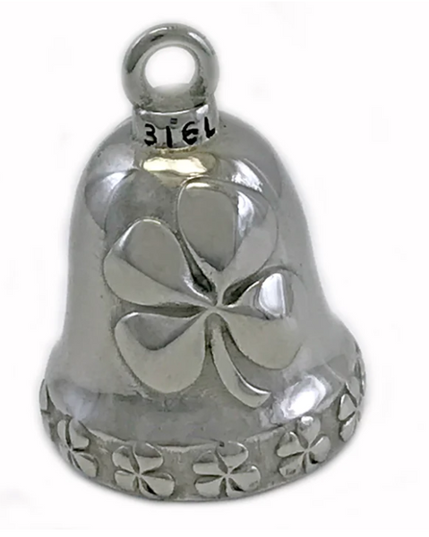 Irish Motorcycle Ride Bell 4-Leaf Clover Stainless Steel RB24
