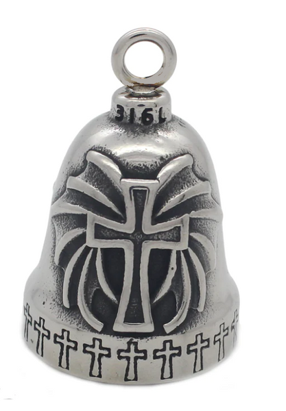 Winged Cross Stainless Steel Motorcycle Ride Bell ® RB28