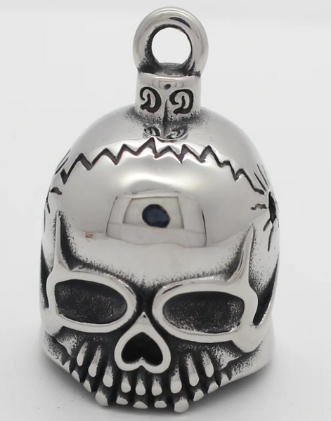 Stainless Steel Motorcycle 3-D Skull Ride Bell RB31