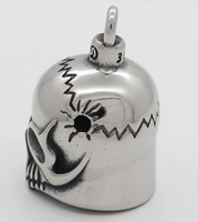 Stainless Steel Motorcycle 3-D Skull Ride Bell RB31