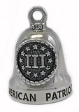 Stainless Steel Motorcycle Biker Ride Bell® 111 Patriotic RB43