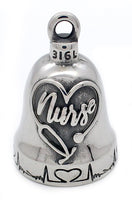 Nurse & Medical Symbol Motorcycle Ride Gremlin Bell Stainless Steel RB47