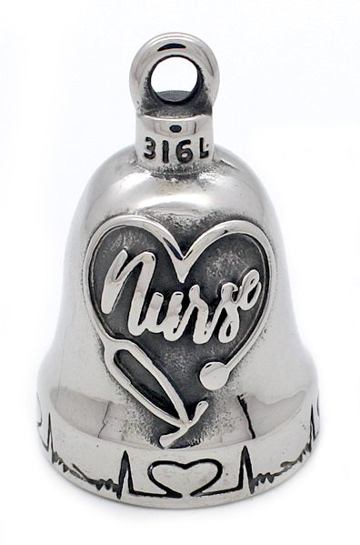 Nurse & Medical Symbol Motorcycle Ride Gremlin Bell Stainless Steel RB47