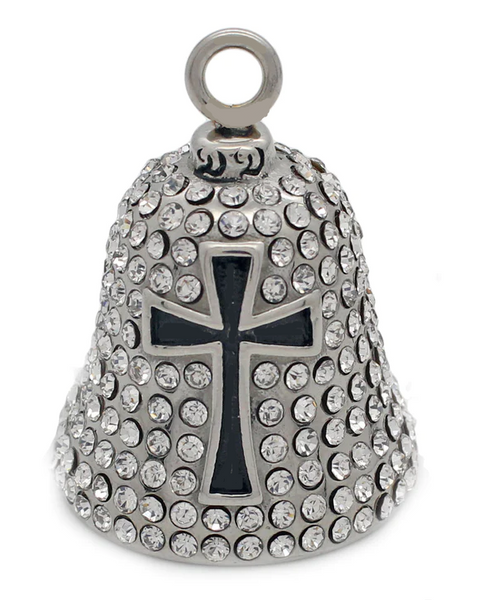 Bling Christian Religious Cross Stainless Steel Motorcycle Ladies Ride Bell RB55