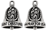 "ST. CHRISTOPHER" Ride Bell "PRAY FOR US" Religious Biker Bell Stainless Steel RB56