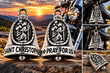 "ST. CHRISTOPHER" Ride Bell "PRAY FOR US" Religious Biker Bell Stainless Steel RB56