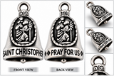 "ST. CHRISTOPHER" Ride Bell "PRAY FOR US" Religious Biker Bell Stainless Steel RB56