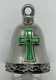 Stainless Steel Religious Cross Motorcycle Ride Bell 4 Colors RB60