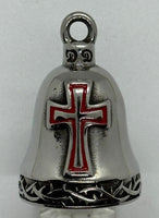 Stainless Steel Religious Cross Motorcycle Ride Bell 4 Colors RB60