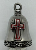 Stainless Steel Religious Cross Motorcycle Ride Bell 4 Colors RB60
