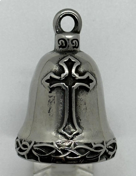 Stainless Steel Religious Cross Motorcycle Ride Bell RB61