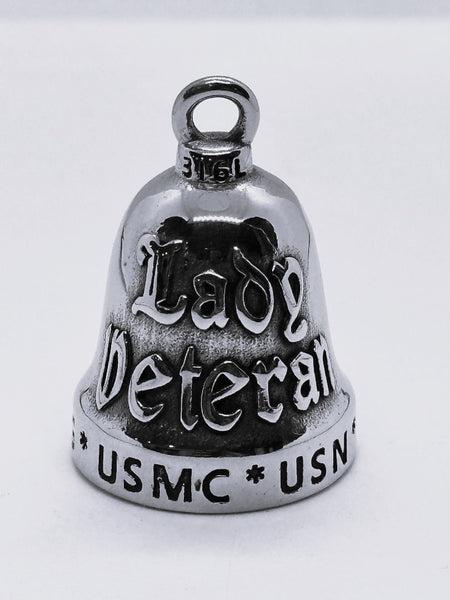 Ladies Veteran Stainless Steel Motorcycle Ride Bell ® Military Bell RB62