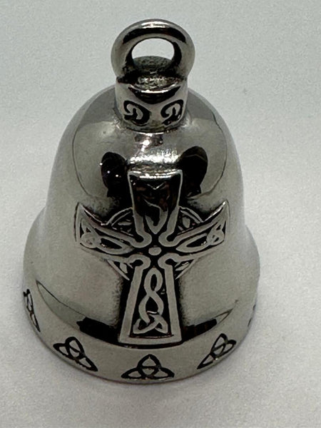 Motorcycle Ride Bell Gremlin Bell Stainless Steel Celtic Religious Cross RB68