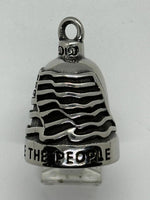 Stainless Steel "We The People" Flag Bell Motorcycle Biker Ride Bell RB70