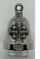 Latin Religious Cross Stainless Steel Motorcycle Ride Bell Deus Vult RB74