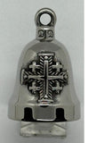 Latin Religious Cross Stainless Steel Motorcycle Ride Bell Deus Vult RB74