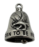 Two-Sided Stainless-Steel Eagle Motorcycle Ride Bell "Born to be Free" RB82